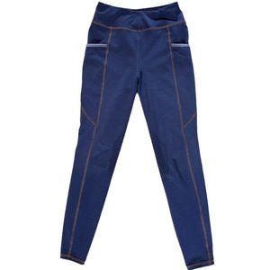 Riding Sport™ Girls’ Silicone Knee-Patch Tech Tight Blue Medium